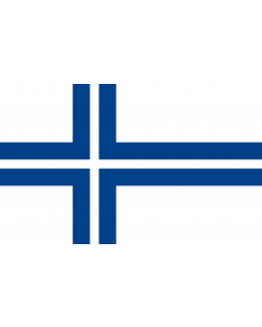 Flag: Finnish yacht clubs  alternative | The Finnish yacht club flag design |  landscape flag | 1.35m² | 14.5sqft | 90x150cm | 3x5ft 