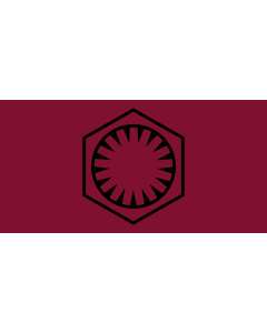 Flag: Vector version of File Flag of the First Order |  landscape flag | 1.35m² | 14.5sqft | 80x160cm | 30x60inch 