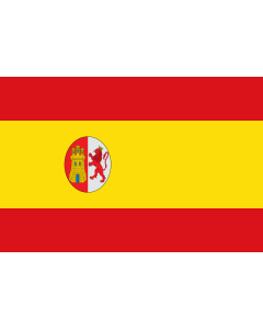 Flag: First Spanish Republic  1873–1874 |  landscape flag | 1.35m² | 14.5sqft | 90x150cm | 3x5ft 
