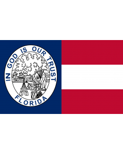 Flag: Florida  1861–1865 | Florida 1861 adopted during the American Civil War |  landscape flag | 1.35m² | 14.5sqft | 90x150cm | 3x5ft 