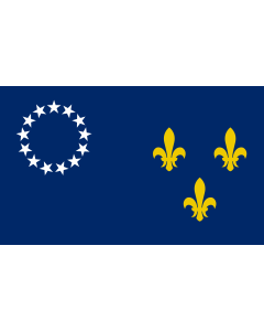 Flag: Louisville |  landscape flag | 1.35m² | 14.5sqft | 90x150cm | 3x5ft 