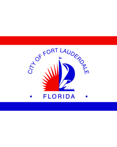 Flag: Fort Lauderdale, Florida |  landscape flag | 1.35m² | 14.5sqft | 90x150cm | 3x5ft 