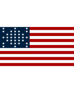 Flag: Fort Sumter |  landscape flag | 1.35m² | 14.5sqft | 85x160cm | 33x60inch 