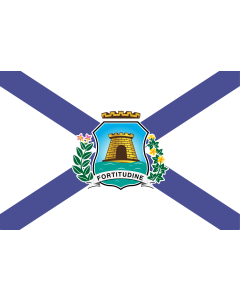 Flag: Ceará s Fortaleza city, Brazil |  landscape flag | 1.35m² | 14.5sqft | 90x150cm | 3x5ft 