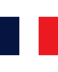 Flag: French flag using a variant of the blue and red shades that were used before its June 1976 modification |  landscape flag | 1.35m² | 14.5sqft | 90x150cm | 3x5ft 