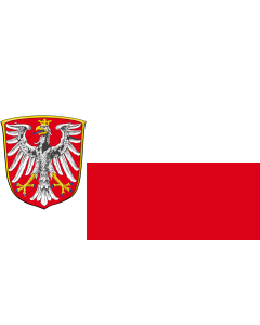 Flag: Frankfurt am Main |  landscape flag | 1.35m² | 14.5sqft | 90x150cm | 3x5ft 