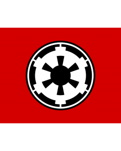 Bandiera: Galactic Empire | Galactic Empire  Star Wars |  bandiera paesaggio | 1.35m² | 100x130cm 
