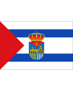 Flag: Garrovillas de Alconétar, Cáceres, Spain |  landscape flag | 1.35m² | 14.5sqft | 90x150cm | 3x5ft 