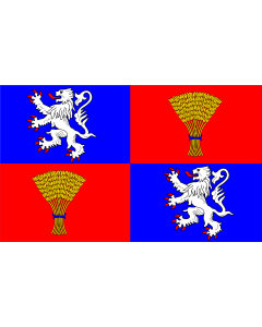 Flag: Gascogne |  landscape flag | 1.35m² | 14.5sqft | 90x150cm | 3x5ft 