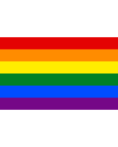 Drapeau: Arc-en-ciel. Symbole homosexuel |  drapeau paysage | 2.16m² | 120x180cm 