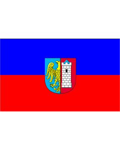 Flag: Gliwice flaga |  landscape flag | 1.35m² | 14.5sqft | 90x150cm | 3x5ft 