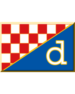 Flag: GNK Dinamo Zagreb |  landscape flag | 1.35m² | 14.5sqft | 90x150cm | 3x5ft 