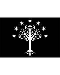 Bandiera: Gondor | Gondor s flag from J. R. R. Tolkien s Middle-earth | Gondor, reino de la Tierra Media de J |  bandiera paesaggio | 1.35m² | 90x150cm 