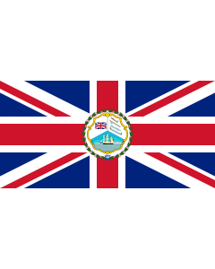 Flag: Lieutenant-Governor  just Governor from 1884 onward  of British Honduras  1870-1981 |  landscape flag | 1.35m² | 14.5sqft | 80x160cm | 30x60inch 