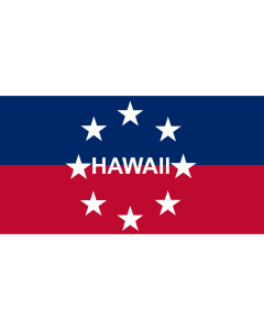 Flag: Governor of Hawaii since 1959 |  landscape flag | 1.35m² | 14.5sqft | 85x160cm | 33x60inch 