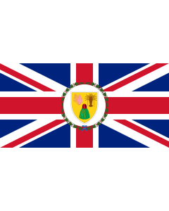 Flag: Governor of the Turks and Caicos Islands |  landscape flag | 1.35m² | 14.5sqft | 80x160cm | 30x60inch 