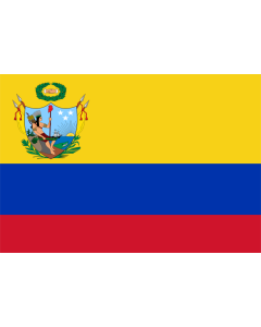Flag: Gran Colombia 1819-1820 | Gran Colombia utilizada desde 1819 hasta 1820, también conocida como Primer Pabellón |  landscape flag | 1.35m² | 14.5sqft | 90x150cm | 3x5ft 