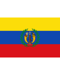 Flag: Gran Colombia |  landscape flag | 1.35m² | 14.5sqft | 90x150cm | 3x5ft 