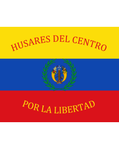 Flag: Gran Colombia  Husares del Centro | Batallón Husares del Centro  Gran Colombia  1824 |  landscape flag | 1.35m² | 14.5sqft | 100x130cm | 40x50inch 