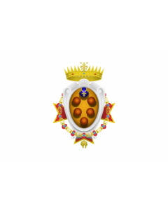 Flag: Grand Duchy of Tuscany  1562-1737 |  landscape flag | 1.35m² | 14.5sqft | 90x150cm | 3x5ft 