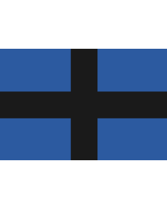 Digni Blue-Black Plaid Flag – 90x150 Cm – 100% Polyester