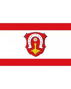 Flag: Griesheim, Hesse, Germany |  landscape flag | 1.35m² | 14.5sqft | 90x150cm | 3x5ft 