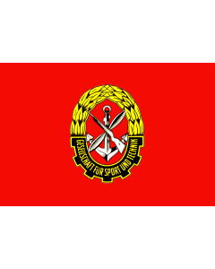 Flag: GST | Gesellschaft für Sport und Technik, DDR bis 1990 |  landscape flag | 1.35m² | 14.5sqft | 90x150cm | 3x5ft 