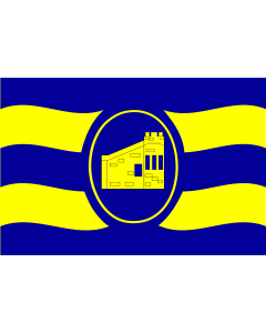 Flag: Ciudad de Guánica, Puerto Rico |  landscape flag | 1.35m² | 14.5sqft | 90x150cm | 3x5ft 