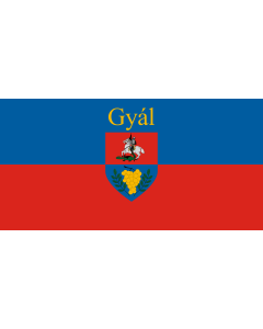Flag: Gyál |  landscape flag | 1.35m² | 14.5sqft | 80x160cm | 30x60inch 