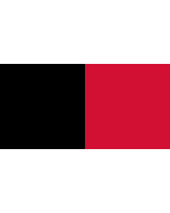 Flag: Civil flag of Haiti from 1964 to 1986 and flag of the Empire of Hayti from 1804 to 1806 |  landscape flag | 1.35m² | 14.5sqft | 80x160cm | 30x60inch 