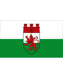 Flag: Hamborn | Ehemaligen Stadt Hamborn  Die Stadtfarben sind weiß-grün |  landscape flag | 1.35m² | 14.5sqft | 90x150cm | 3x5ft 