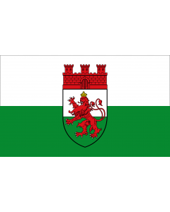 Flag: Hamborn | Ehemaligen Stadt Hamborn  Die Stadtfarben sind weiß-grün |  landscape flag | 1.35m² | 14.5sqft | 90x150cm | 3x5ft 