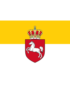 Flag: Hanover during 1837—1866 |  landscape flag | 1.35m² | 14.5sqft | 90x150cm | 3x5ft 