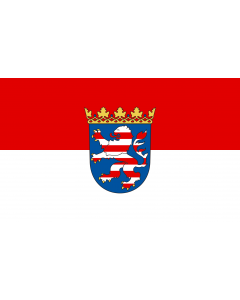 Flag: State service flag of Hesse |  landscape flag | 1.35m² | 14.5sqft | 90x150cm | 3x5ft 