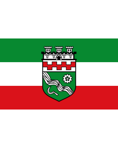 Flag: City of Hilden |  landscape flag | 1.35m² | 14.5sqft | 90x150cm | 3x5ft 