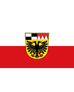 Flag: Hissflagge des Landkreises Ansbach | German district of Ansbach | Hissflagge des Landkreises Ansbach, Bayern |  landscape flag | 1.35m² | 14.5sqft | 90x150cm | 3x5ft 