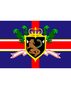 Flag: Holy Empire of Britannia |  landscape flag | 1.35m² | 14.5sqft | 90x150cm | 3x5ft 
