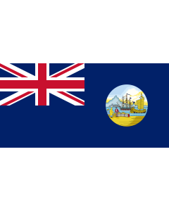 Flag: Hong Kong 1955 to 1959 |  landscape flag | 1.35m² | 14.5sqft | 80x160cm | 30x60inch 