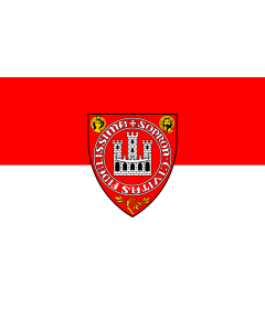 Flag: HUN Sopron | Sopron, Hungary | Sopron in Ungarn |  landscape flag | 1.35m² | 14.5sqft | 90x150cm | 3x5ft 