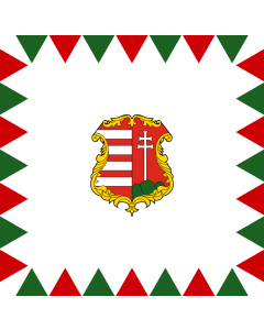 Flag: Used by Hungarians during the revolution of 1848 and 1849 |  1.35m² | 14.5sqft | 120x120cm | 45x45inch 