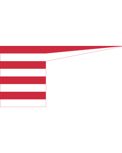 Flag: A war flag flown by Árpád kings of Hungary in the 11th to 13th centuries |  landscape flag | 1.35m² | 14.5sqft | 80x160cm | 30x60inch 