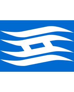 Flag: Japanese prefecture of Hyōgo |  landscape flag | 1.35m² | 14.5sqft | 90x150cm | 3x5ft 