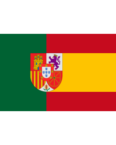 Flag: Iberia flag |  landscape flag | 1.35m² | 14.5sqft | 90x150cm | 3x5ft 