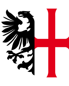 Flag: Imperial City of Memmingen | Free Imperial city of Memmingen |  1.35m² | 14.5sqft | 120x120cm | 45x45inch 