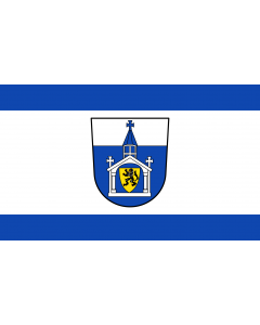 Flag: Inden | Beschreibung der Flagge  Blau-Weiß-Blau im Verhältnis 1 4 1 längsgestreift |  landscape flag | 1.35m² | 14.5sqft | 90x150cm | 3x5ft 