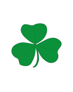 Flag: Rugby union flag of Ireland |  landscape flag | 1.35m² | 14.5sqft | 90x150cm | 3x5ft 