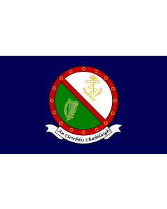 Flag: Naval Service of Ireland |  landscape flag | 1.35m² | 14.5sqft | 90x150cm | 3x5ft 