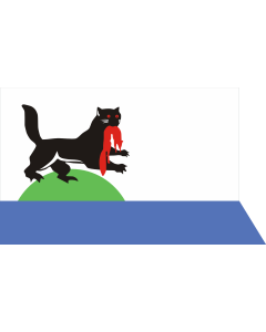 Flag: Irkutsk  Irkutsk oblast |  landscape flag | 1.35m² | 14.5sqft | 90x150cm | 3x5ft 