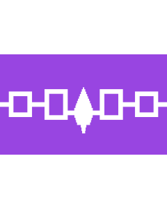 Flag: Iroquois |  landscape flag | 1.35m² | 14.5sqft | 90x150cm | 3x5ft 