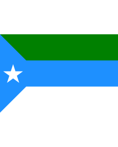 Flag: Jubaland state in Somalia |  landscape flag | 1.35m² | 14.5sqft | 90x150cm | 3x5ft 